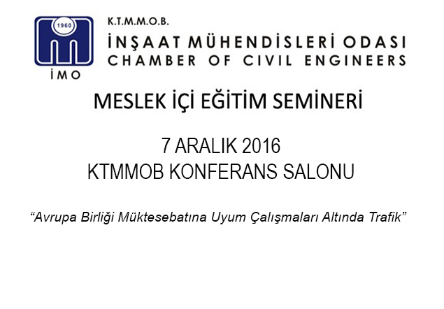 İMO Meslek İçi Eğitim Semineri 42/7 
