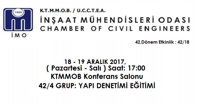 42/4 YAPI DENETİMİ EĞİTİMİ