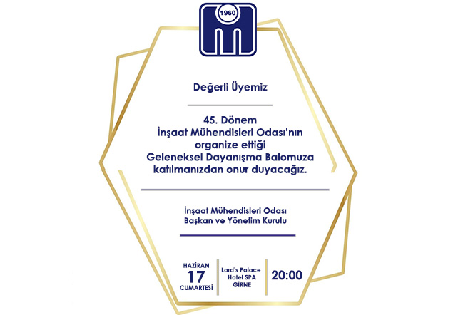 Geleneksel Dayanışma Balo Daveti